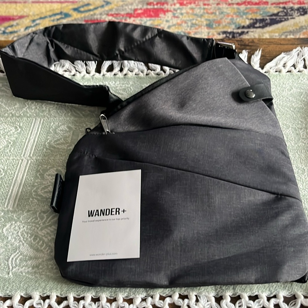 Anti-theft travel, crossbody bag.